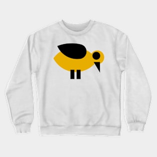 Koloman Moser Basic Bird - Yellow Crewneck Sweatshirt